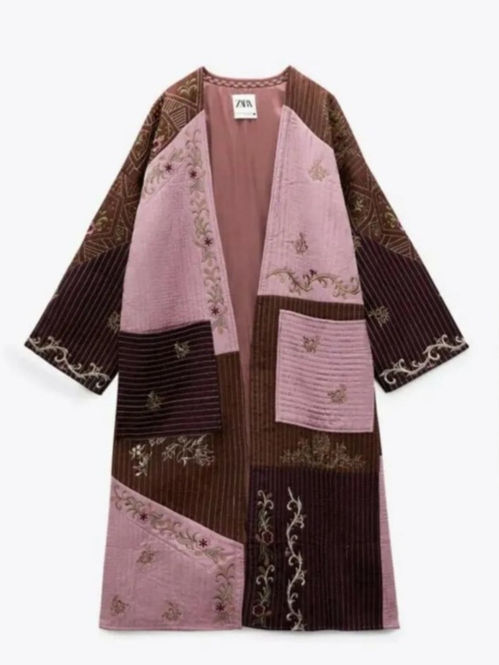 *RARE* Limited Edition ZARA embroidered patchwork kimono - Picture 8 of 8